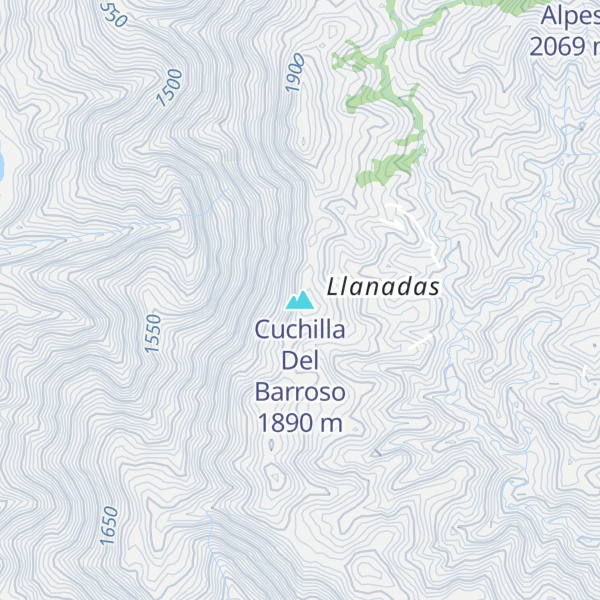 Map of Cuchilla Del Barroso