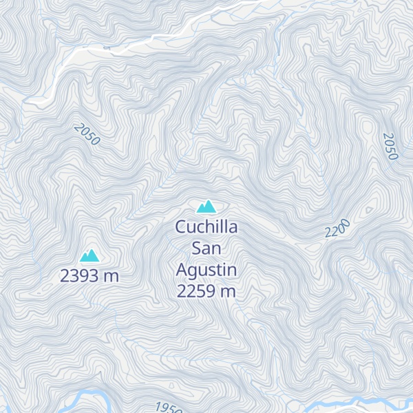 Map of Cuchilla San Agustin