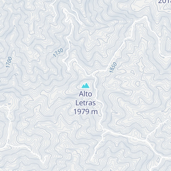 Map of Alto Letras