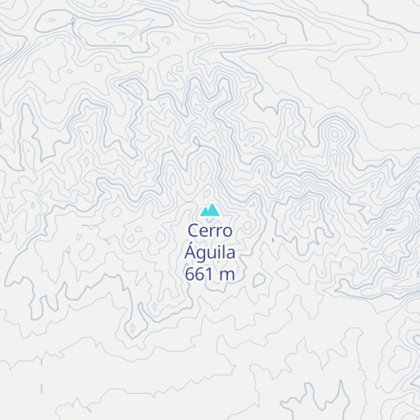 Map of Cerro Águila