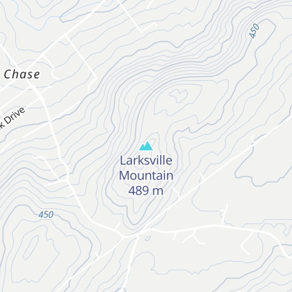Map of Larksville Mountain
