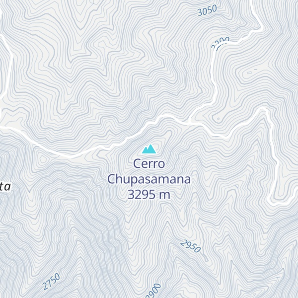 Map of Cerro Chupasamana