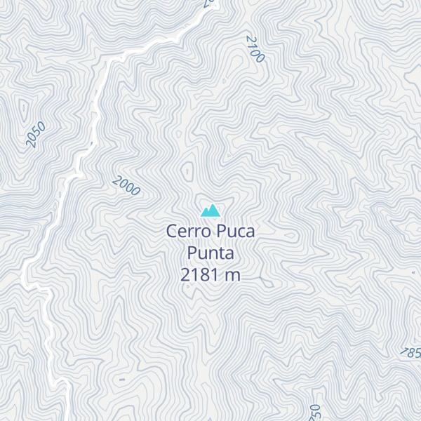 Map of Cerro Puca Punta