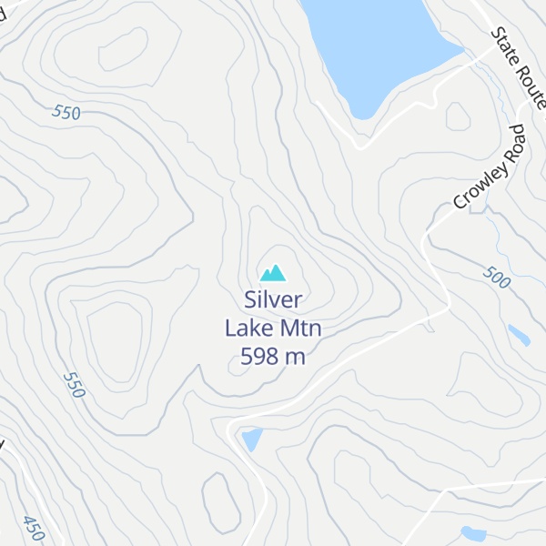 Map of Silver Lake Mtn