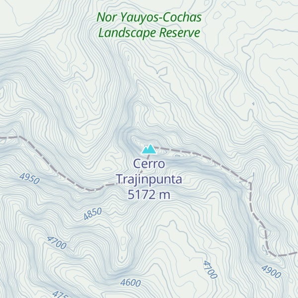 Map of Cerro Trajinpunta