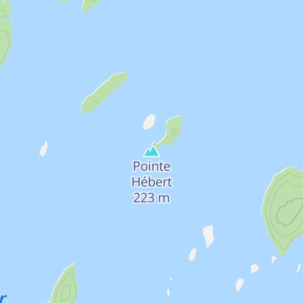 Map of Pointe Hébert