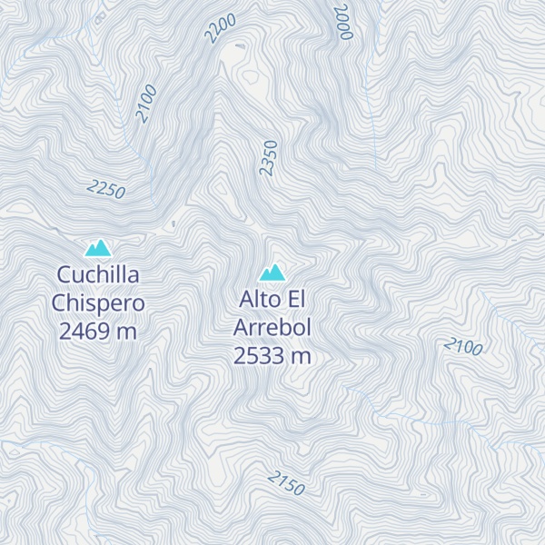 Map of Alto El Arrebol