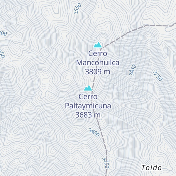 Map of Cerro Paltaymicuna