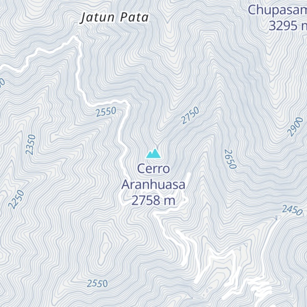 Map of Cerro Aranhuasa