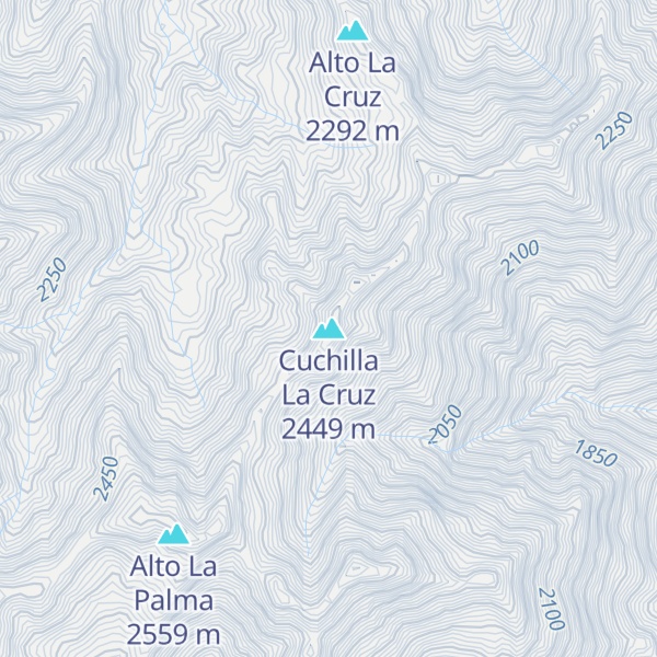 Map of Cuchilla La Cruz