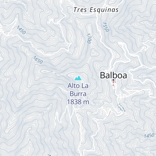 Map of Alto La Burra