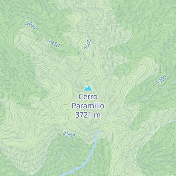 Map of Cerro Paramillo
