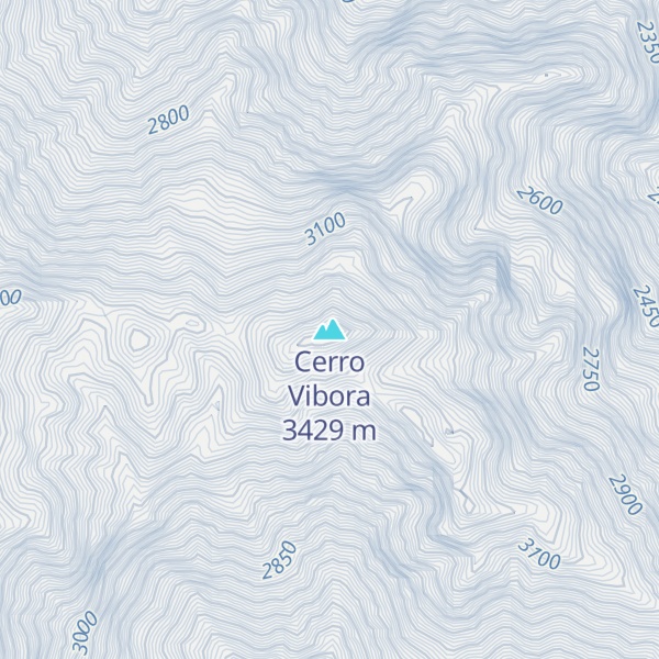 Map of Cerro Vibora