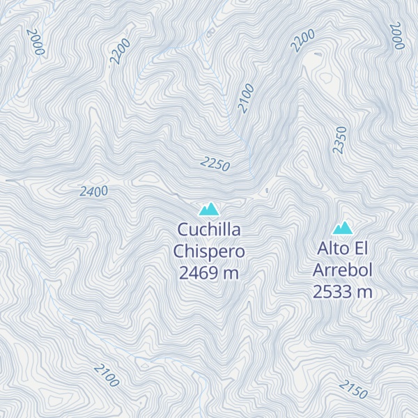 Map of Cuchilla Chispero