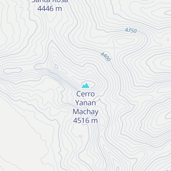 Map of Cerro Yanan Machay