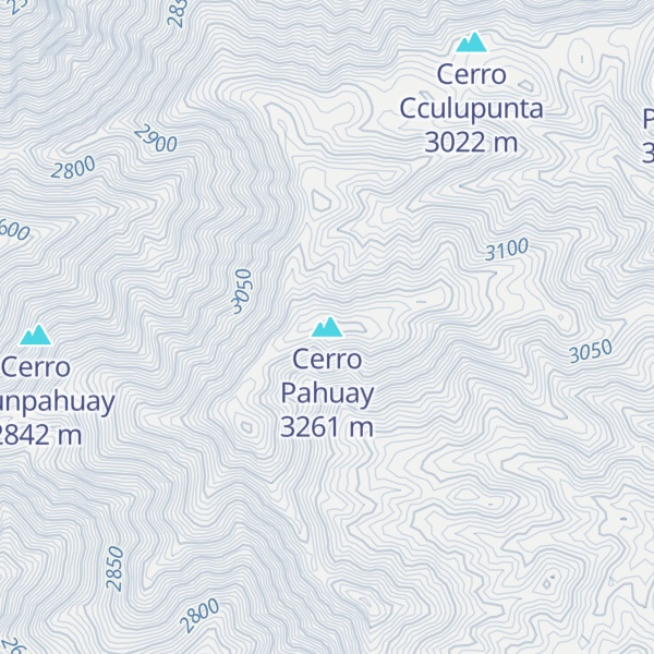 Map of Cerro Pahuay