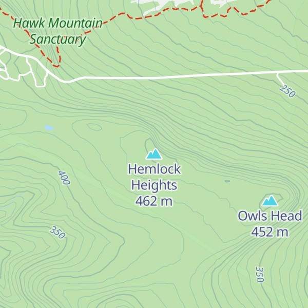 Map of Hemlock Heights