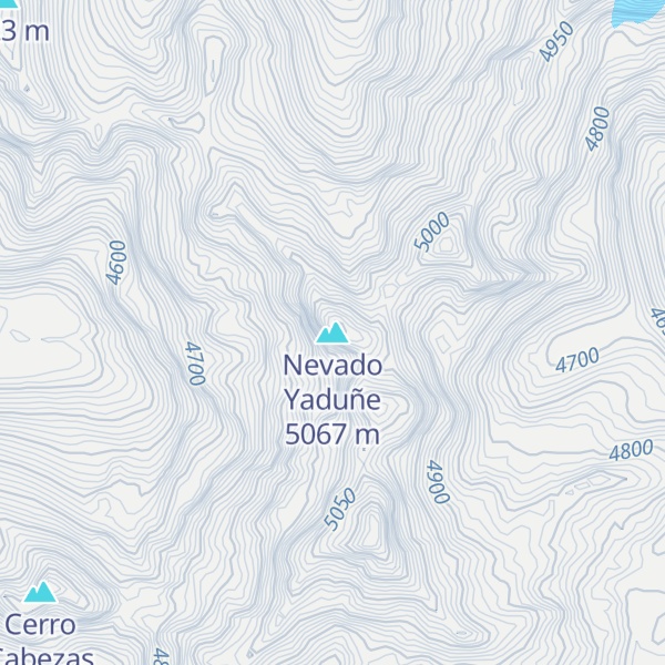 Map of Nevado Yaduñe