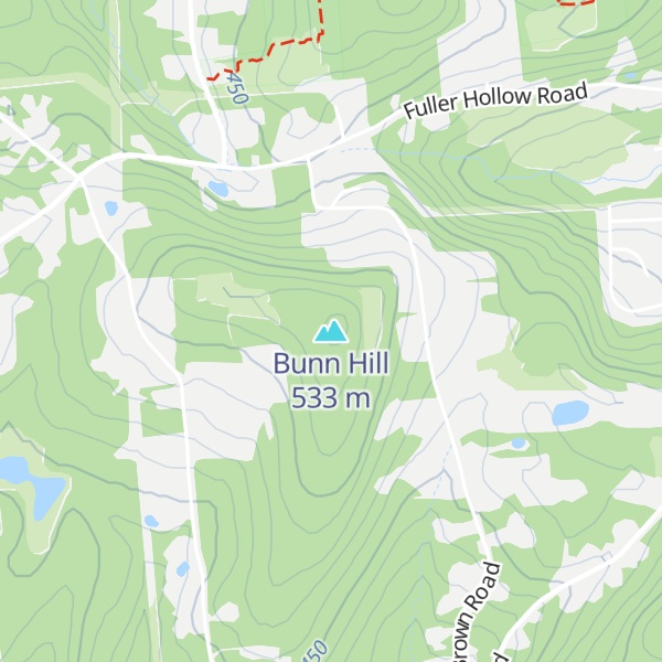Map of Bunn Hill