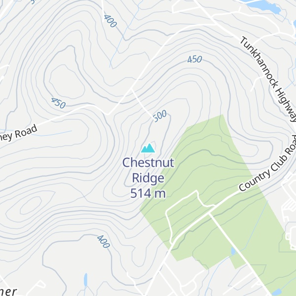 Map of Chestnut Ridge
