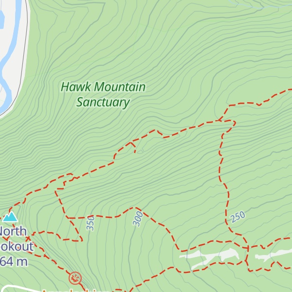 Map of Hawk Mountain