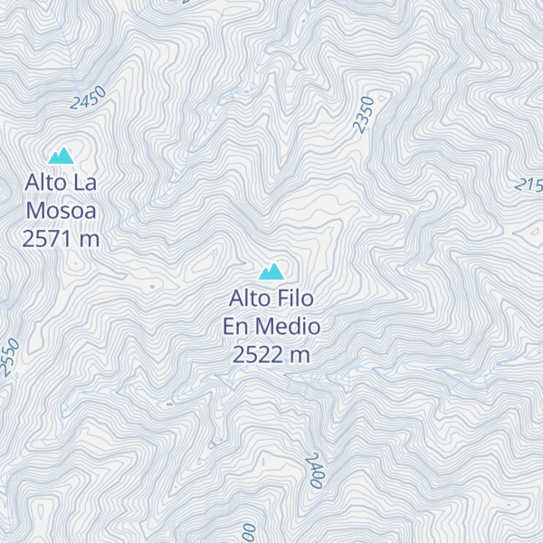 Map of Alto Filo En Medio