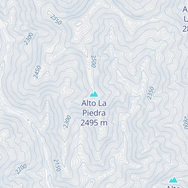 Map of Alto La Piedra