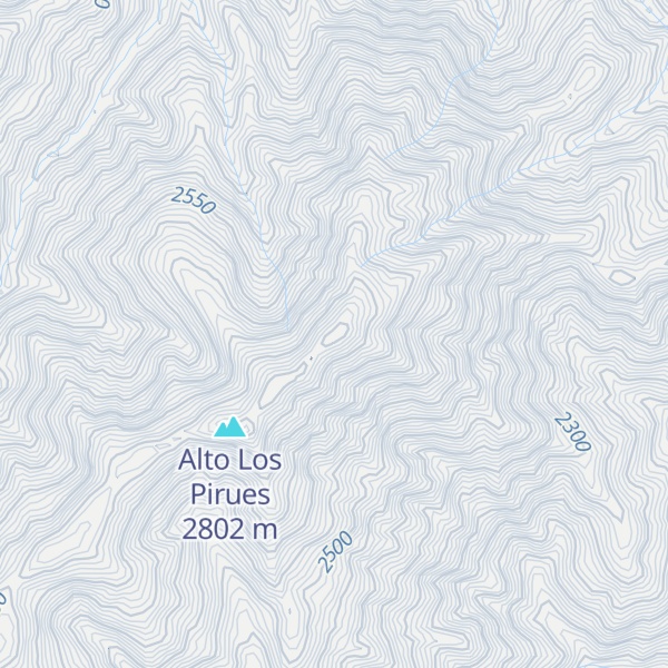 Map of Alto Los Azules