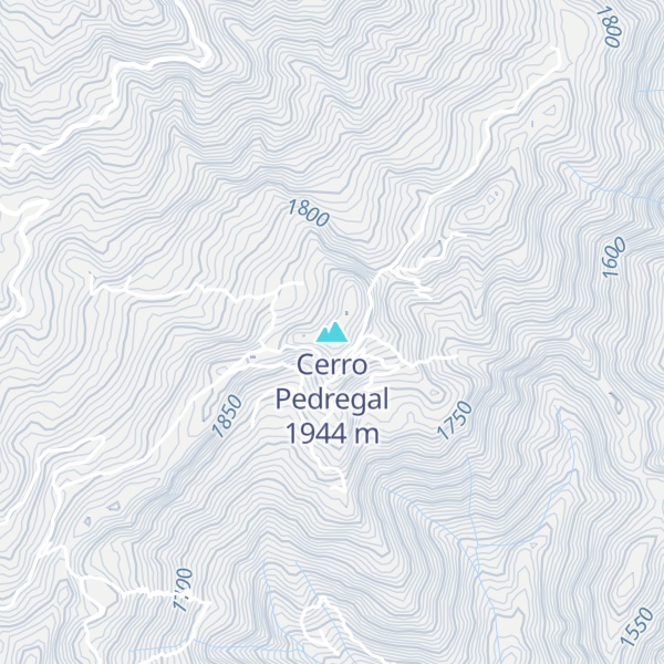 Map of Cerro Pedregal
