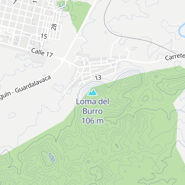 Map of Loma del Burro