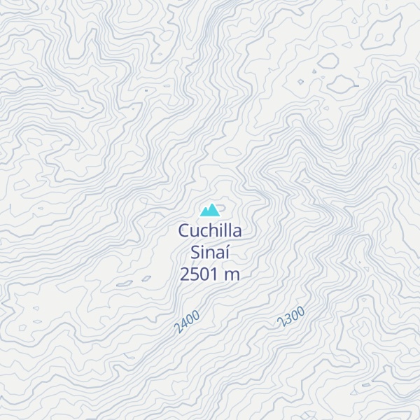 Map of Cuchilla Sinaí