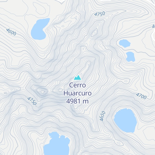Map of Cerro Huarcuro