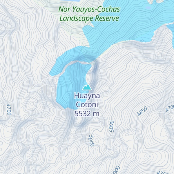 Map of Huayna Cotoni