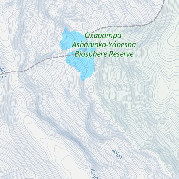 Map of Nevado Huaguruncho