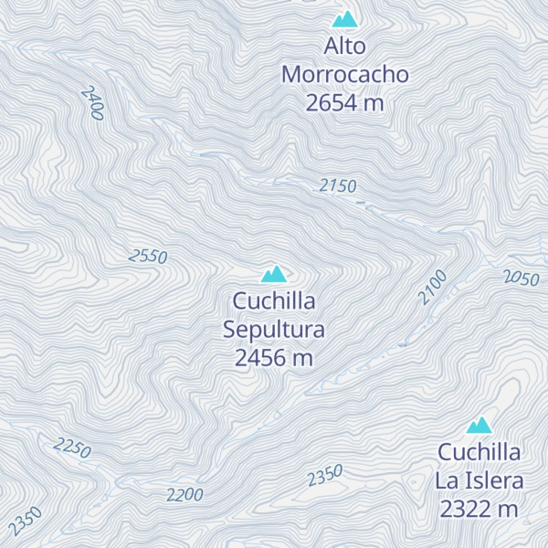 Map of Cuchilla Sepultura