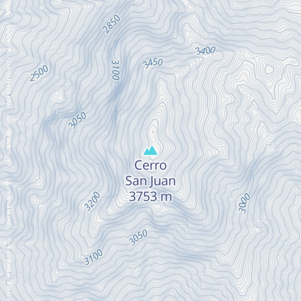 Map of Cerro San Juan