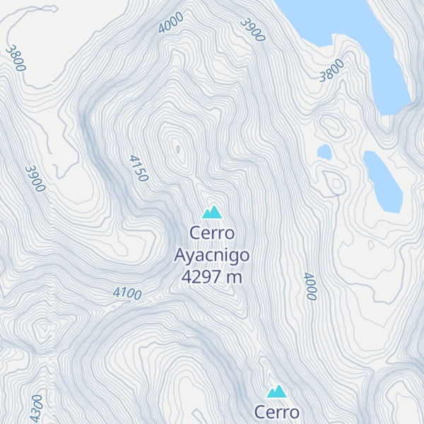 Map of Cerro Ayacnigo