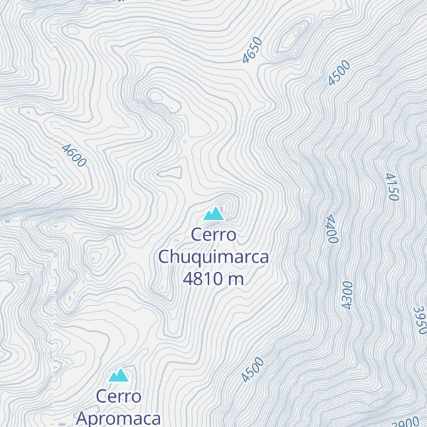 Map of Cerro Chuquimarca
