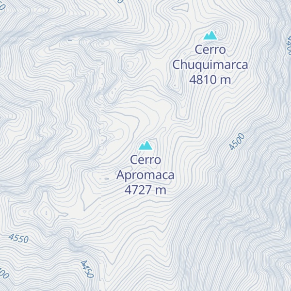 Map of Cerro Apromaca
