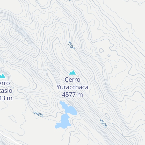 Map of Cerro Yuracchaca
