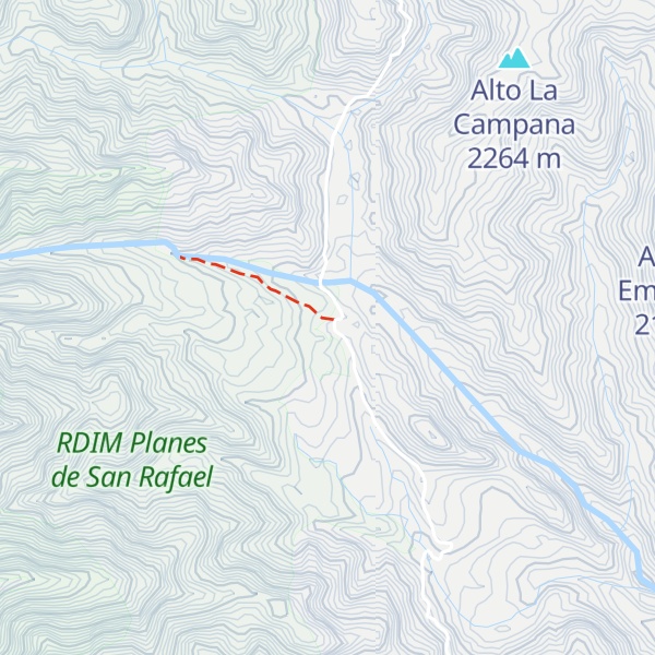 Map of Centro de visitantes Planes de San Rafael