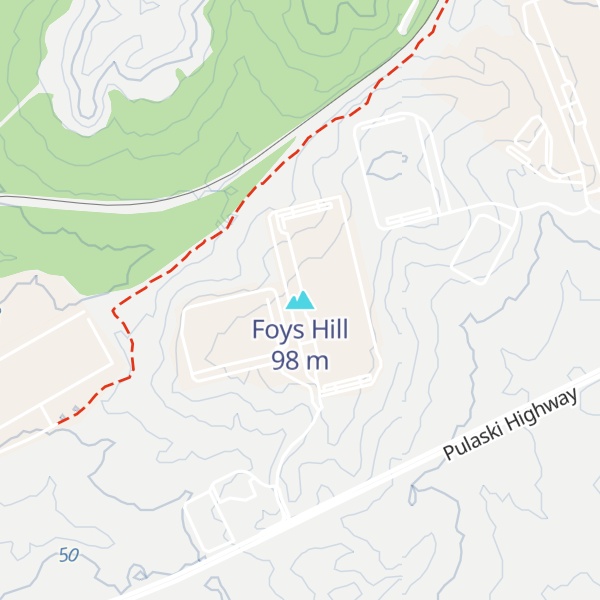 Map of Foys Hill