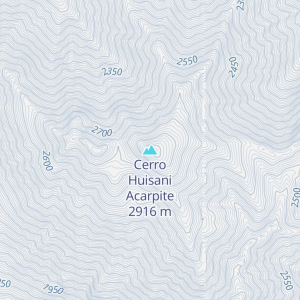 Map of Cerro Huisani Acarpite