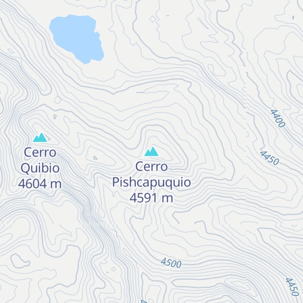 Map of Cerro Pishcapuquio