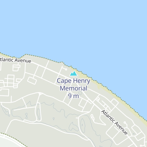 Map of Cape Henry Memorial
