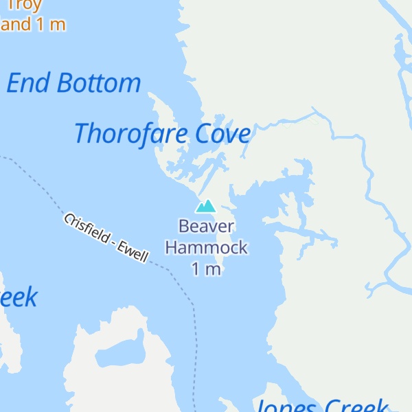 Map of Beaver Hammock