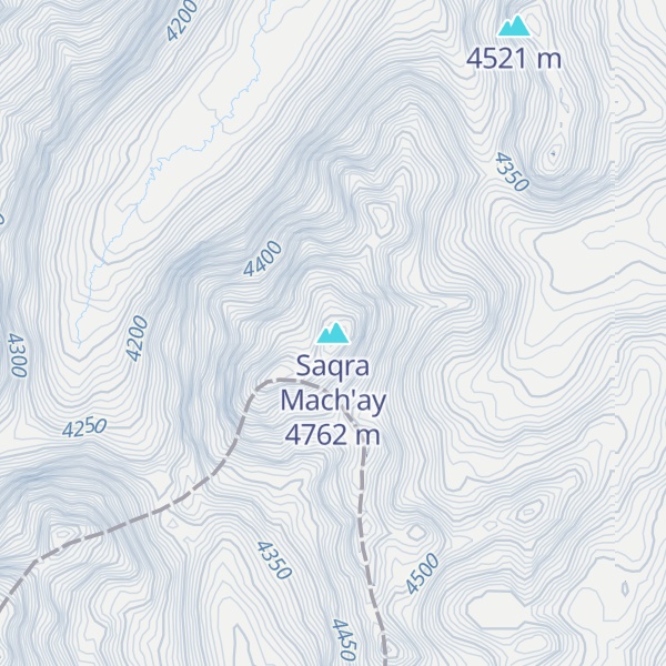 Map of Saqra Mach'ay
