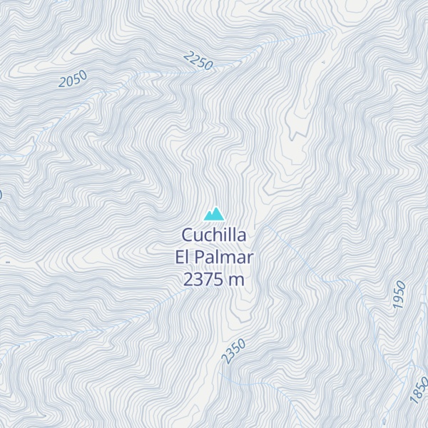 Map of Cuchilla El Palmar