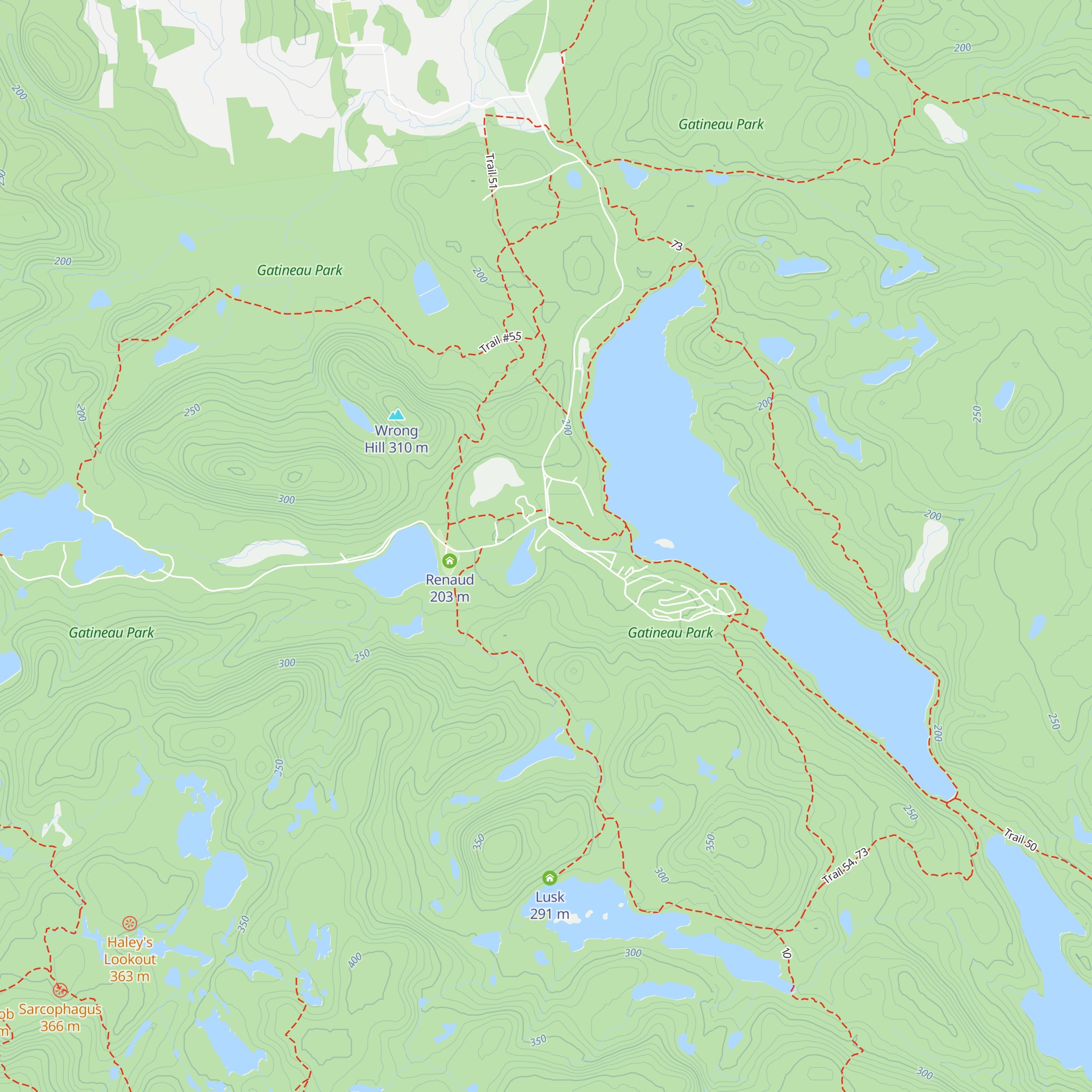The Pines map