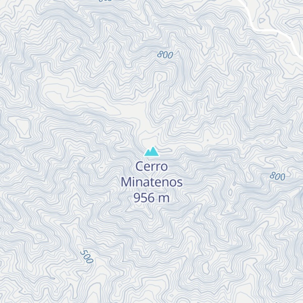 Map of Cerro Minatenos